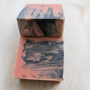 Black Raspberry and Vanilla Charcoal Soap